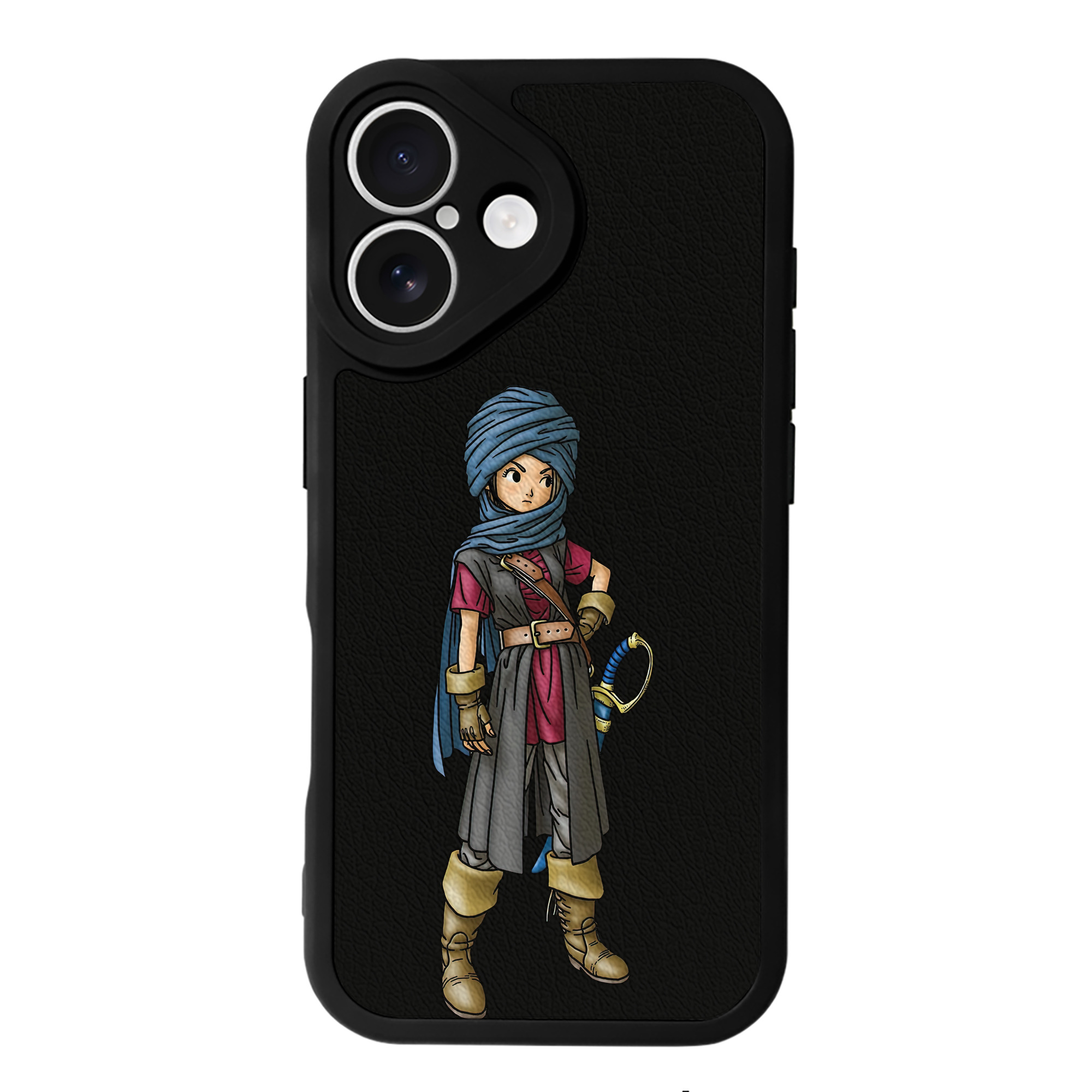 （画像用） ドラゴンクエスト Doragon Kuesuto Dragon Quest 【iPhone 16シリーズ対応】シリコンスマホケース（レザー調） 材質：シリコン